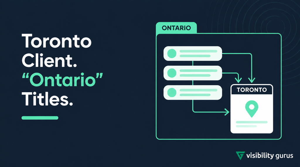 Why We Used “Ontario” in the Content Strategy When Working for a Toronto Law Firm